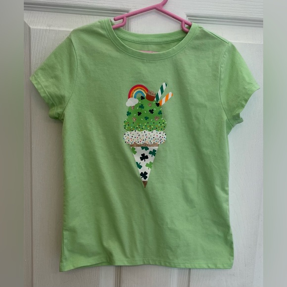 Girls Cat & Jack T-shirt Size 6/7 NWOT & Unicorn Barrette Bundle - Picture 1 of 6